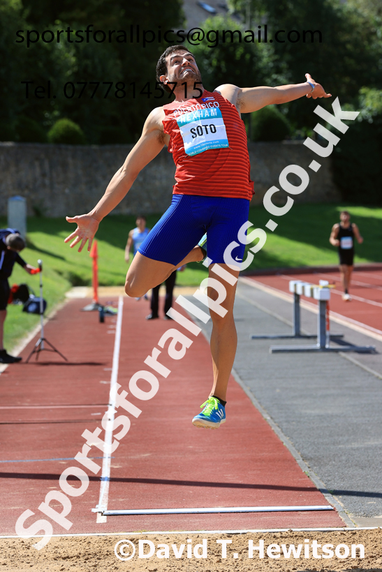 Decathlon long jump, 2025 EAP International Combined Events, Hexham, Northumberland.  Photo: David T. Hewitson/Sports for All Pics